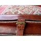 Briefcase Leather Men Bag Chestnut Brown man Shoulderbag Messenger Bag