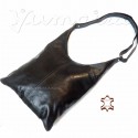 Leather Bag Shopper Black