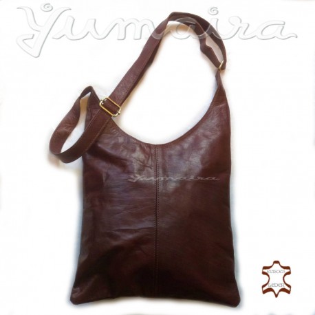 Ladies Leather Bag Shopper women Chestnut Brown real natural leather handmade