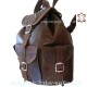 Small Leather Backpack Anapurna Chocolate brown