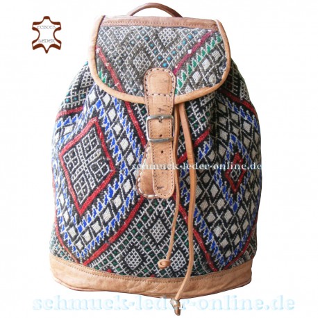 Leather Backpack "Siwa" Natural