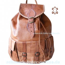 Leather Backpack "Tijuana" Natural