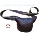 Waist Bag Fanny Pack Side Hip Natural Leather Bag Chestnut Brown small with Belt