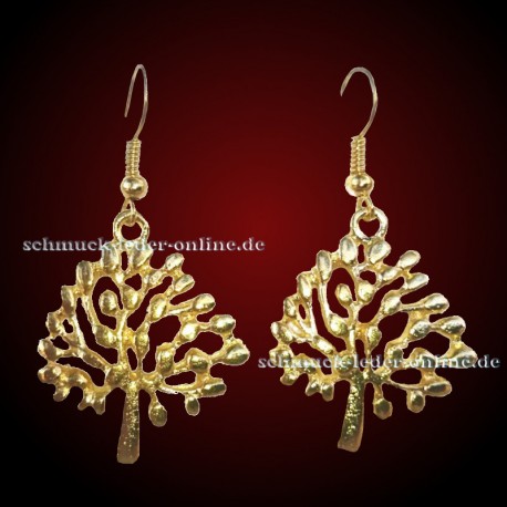 Golden Tree Earrings