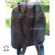 Leather Backpack "JunkoTabei" Chocolate