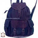 Leather Backpack "JunkoTabei" Chocolate