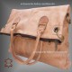 Extra Large Leather Bag XXL Shopper Beige real natural leather handmade sheep