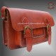 Vintage Fox Red Brown Leather Bag Sofía handmade shoulder bag ladies men