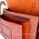 Fuchsrote Echtleder Vintage Messenger Tasche Naturleder echtes Leder Mittelgroße handgemacht Umhängetasche fuchsrot