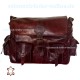 XXL Vintage Leather Messenger Bag "Mobyi" Brown Briefcase