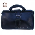Black Vintage Leather Handbag Doktor Bag
