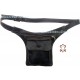 Black real Leather Waistbag Hip Bag Waist Side Goa Fanny Pack natural genuine Belt Handmade