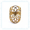 Golden Mandala Brass Ring